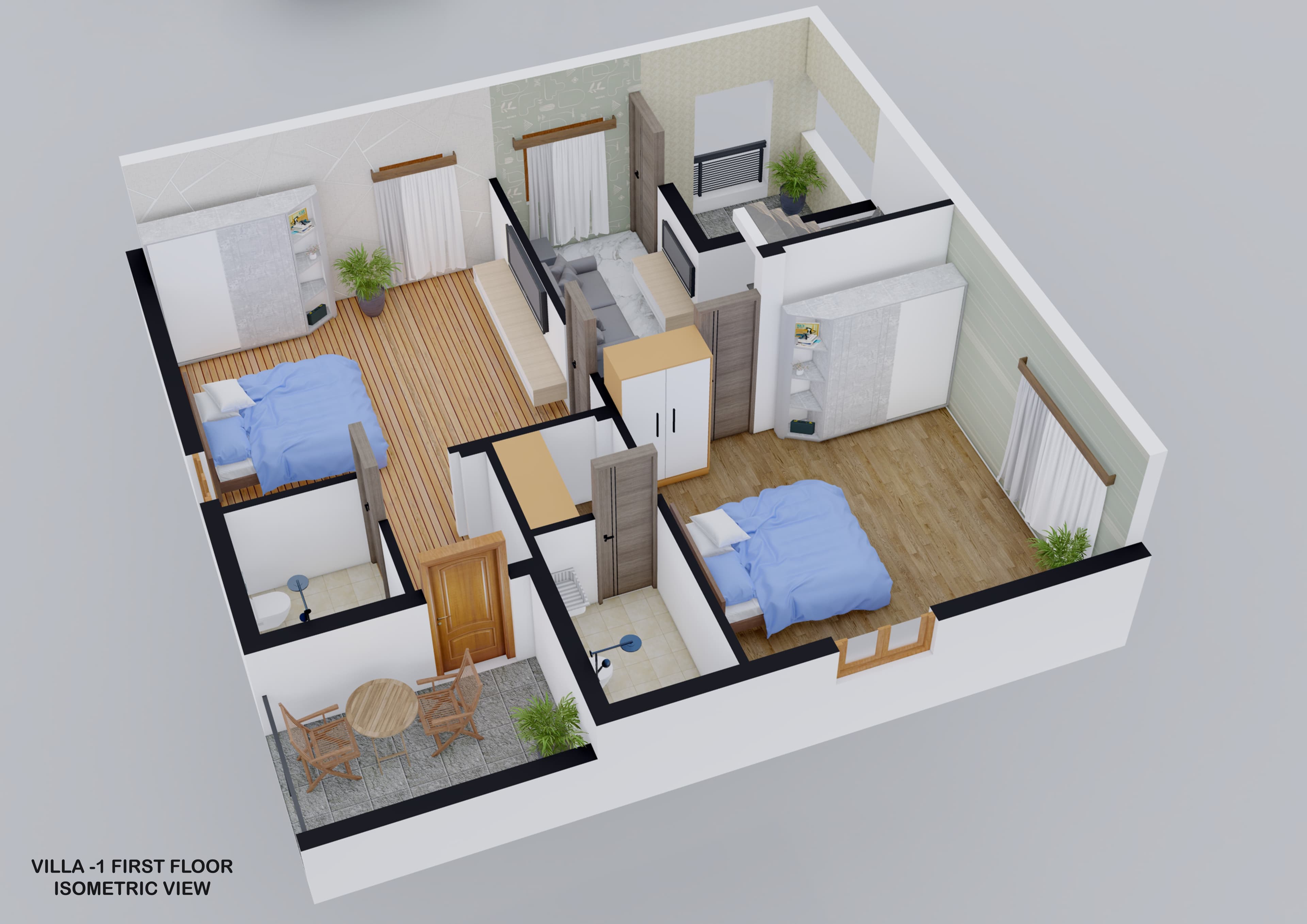 Villa-01 first floor plan