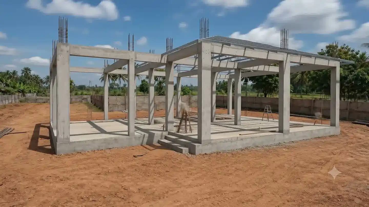 Active construction site with structured execution and safety protocols.